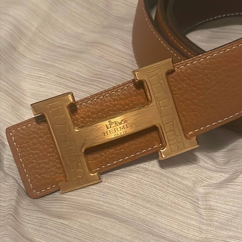 Reversible Hermes Belt